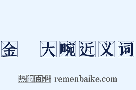 金珰大畹近义词是什么意思的图片